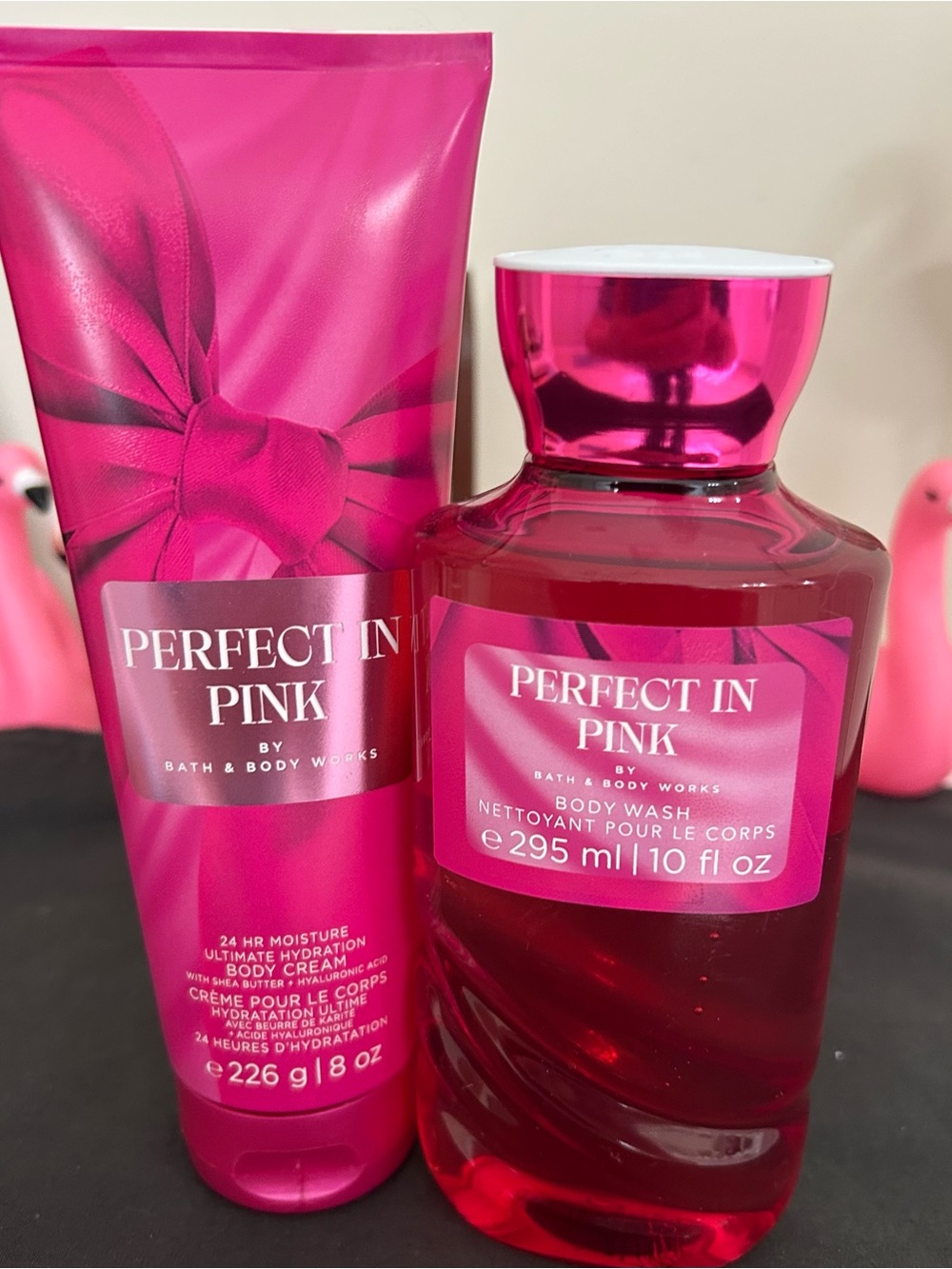 Bath & Body Works Perfect in Pink Body Wash & Cream - Vibrant Pink